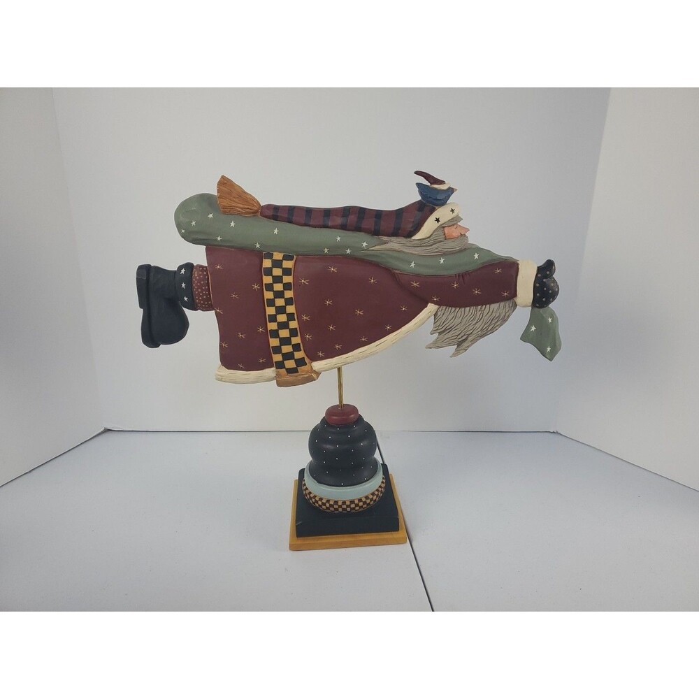 Williraye Studio WW2011 Flying Santa 1997 Art Figurine EUC